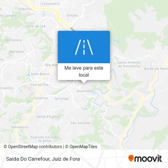 Saída Do Carrefour mapa