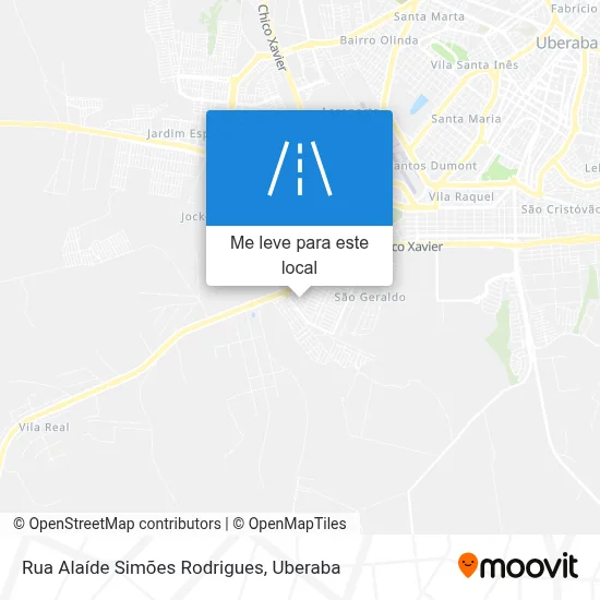 Rua Alaíde Simões Rodrigues mapa
