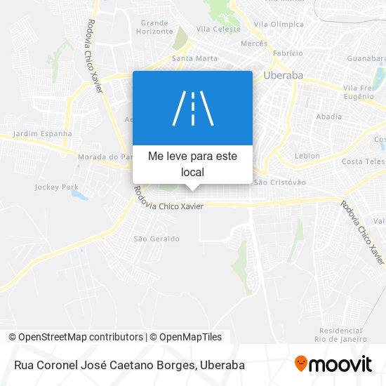 Rua Coronel José Caetano Borges mapa