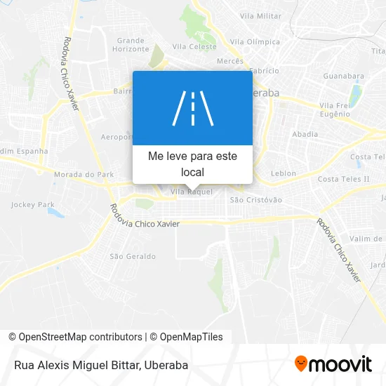 Rua Alexis Miguel Bittar mapa