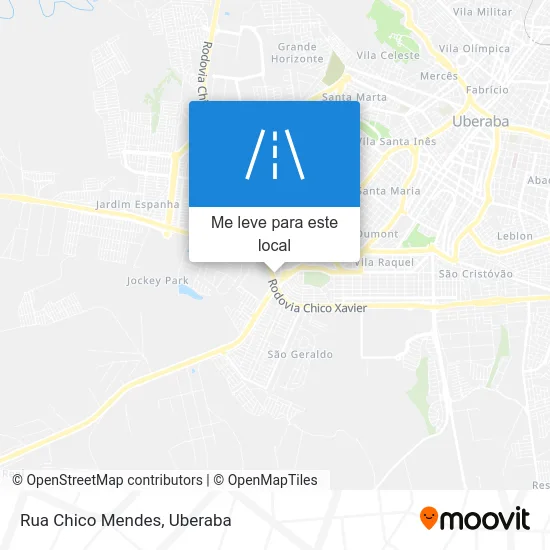 Rua Chico Mendes mapa
