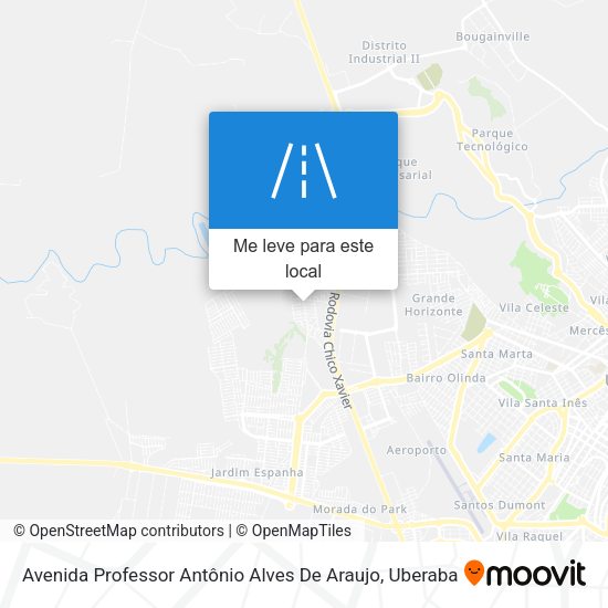 Avenida Professor Antônio Alves De Araujo mapa