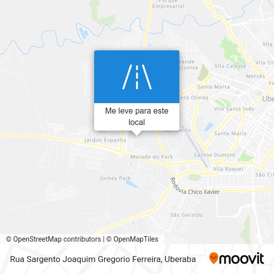Rua Sargento Joaquim Gregorio Ferreira mapa