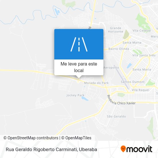 Rua Geraldo Rigoberto Carminati mapa