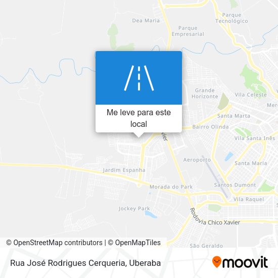 Rua José Rodrigues Cerqueria mapa