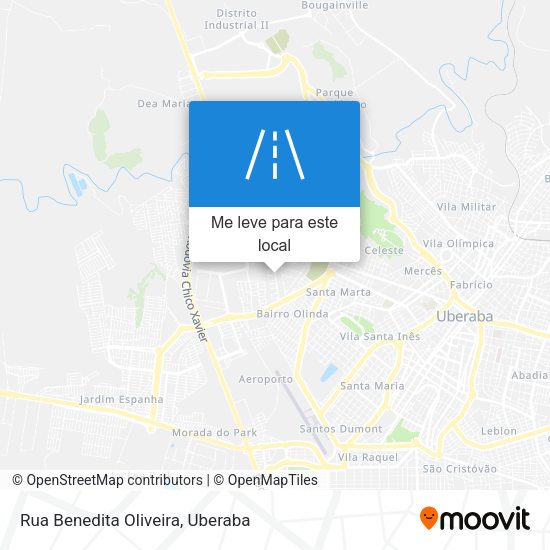 Rua Benedita Oliveira mapa