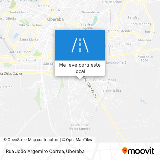 Rua João Argemiro Correa mapa