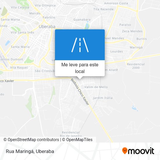 Rua Maringá mapa