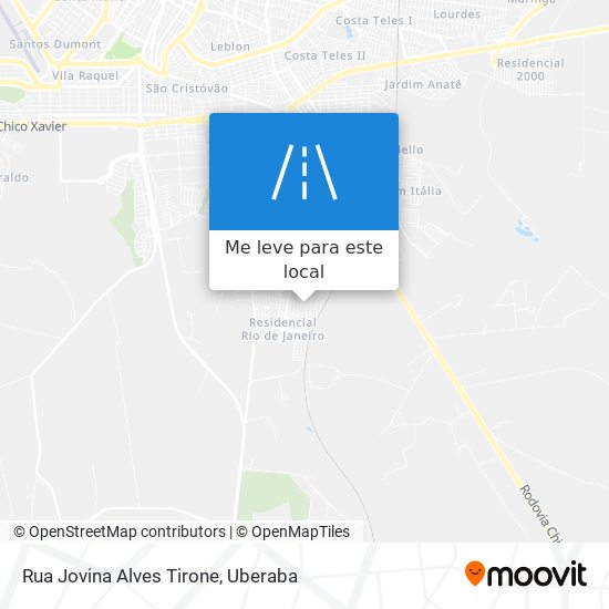 Rua Jovina Alves Tirone mapa