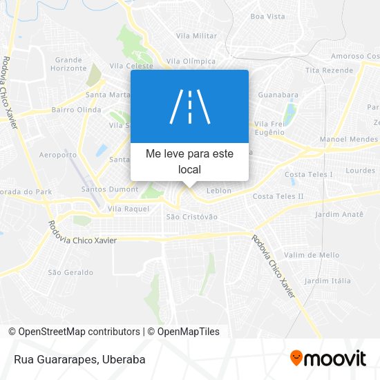 Rua Guararapes mapa