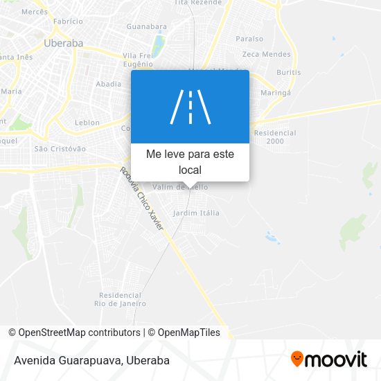 Avenida Guarapuava mapa