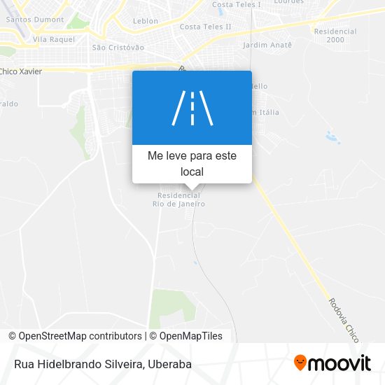Rua Hidelbrando Silveira mapa
