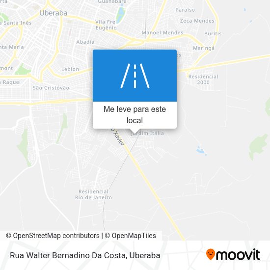 Rua Walter Bernadino Da Costa mapa