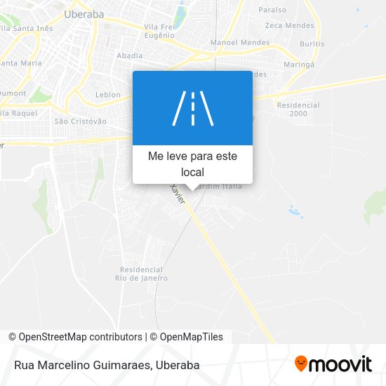 Rua Marcelino Guimaraes mapa
