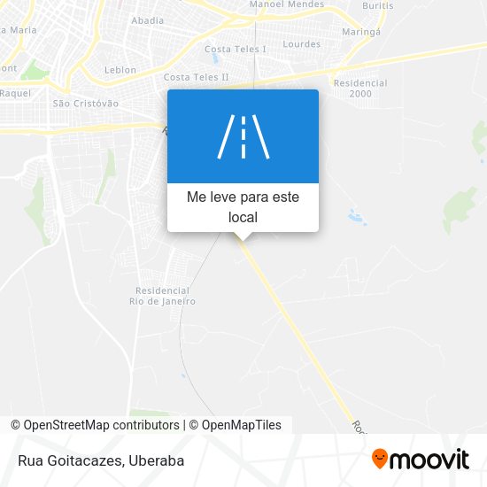 Rua Goitacazes mapa