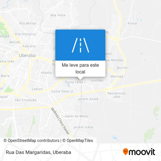 Rua Das Margaridas mapa