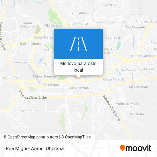 Rua Miguel Arabe mapa