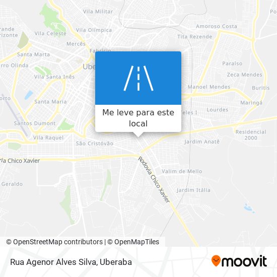 Rua Agenor Alves Silva mapa