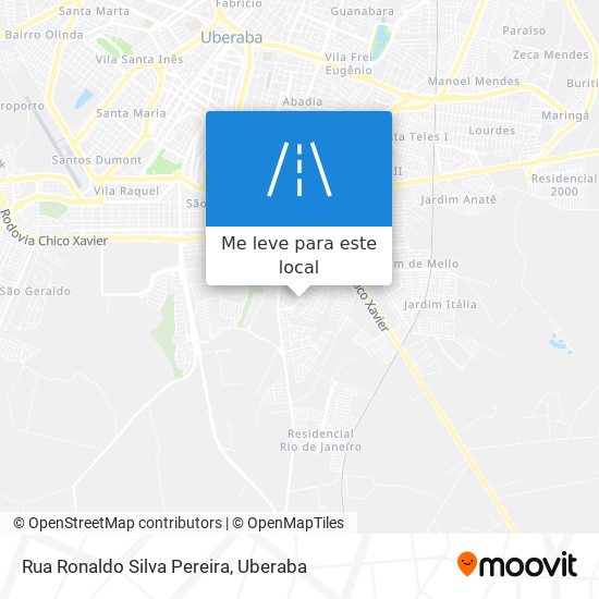 Rua Ronaldo Silva Pereira mapa