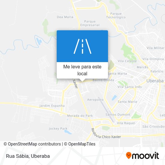 Rua Sábia mapa