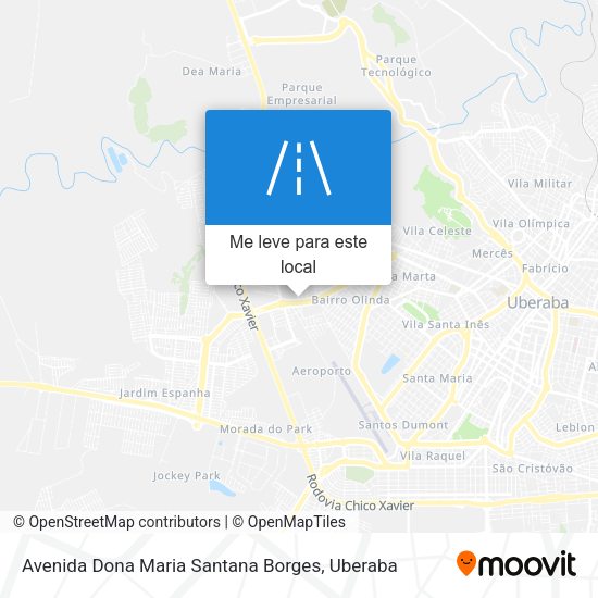 Avenida Dona Maria Santana Borges mapa