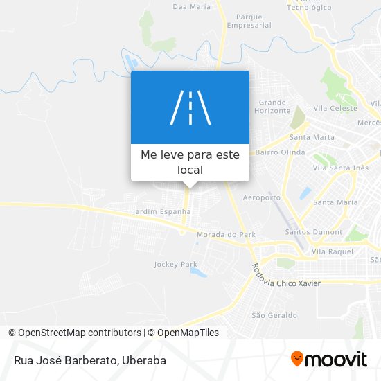 Rua José Barberato mapa