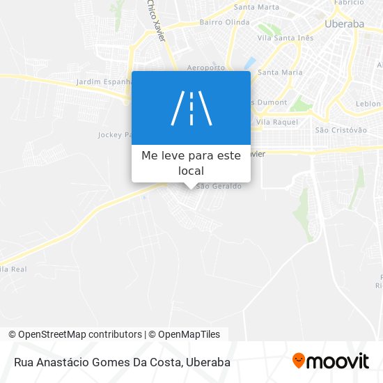 Rua Anastácio Gomes Da Costa mapa