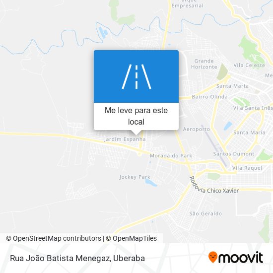 Rua João Batista Menegaz mapa