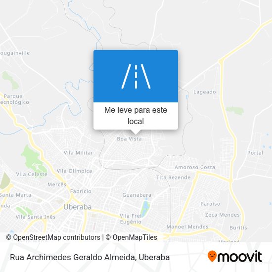 Rua Archimedes Geraldo Almeida mapa