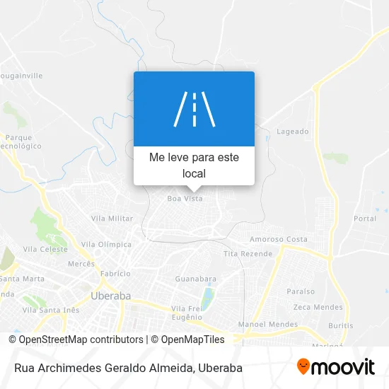 Rua Archimedes Geraldo Almeida mapa