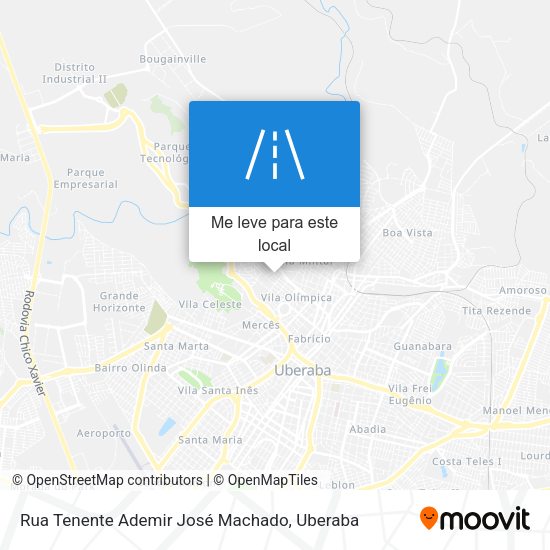 Rua Tenente Ademir José Machado mapa