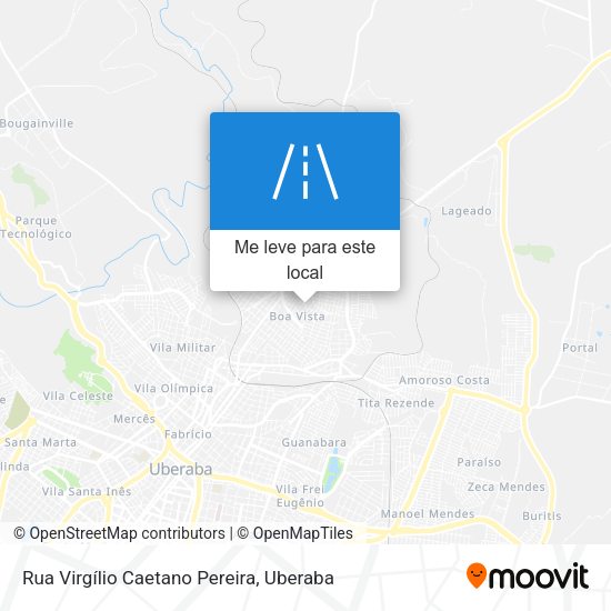 Rua Virgílio Caetano Pereira mapa