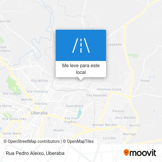 Rua Pedro Aleixo mapa