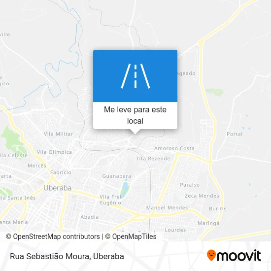 Rua Sebastião Moura mapa