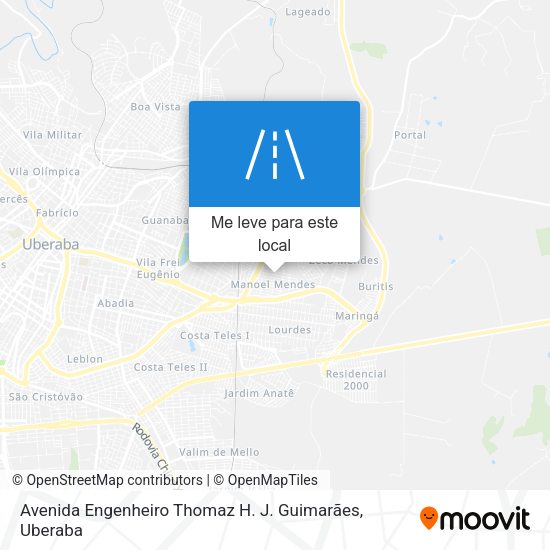 Avenida Engenheiro Thomaz H. J. Guimarães mapa