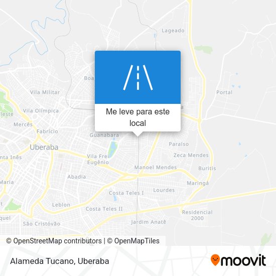 Alameda Tucano mapa
