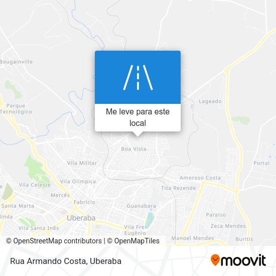 Rua Armando Costa mapa