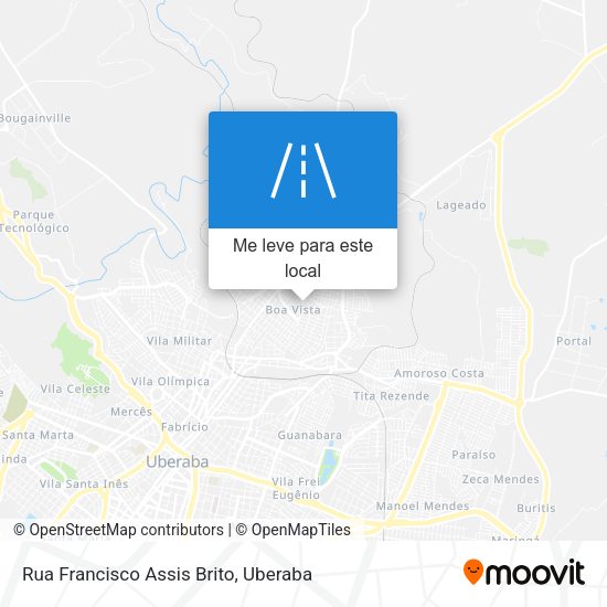 Rua Francisco Assis Brito mapa