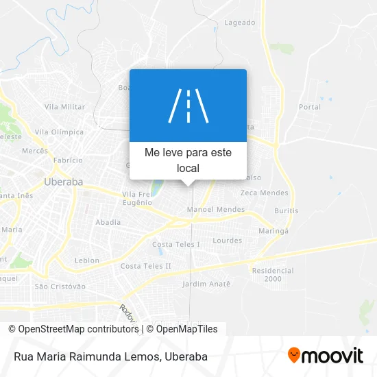 Rua Maria Raimunda Lemos mapa