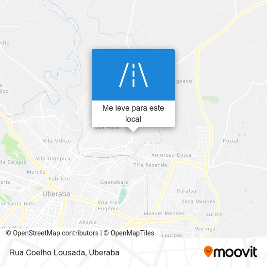 Rua Coelho Lousada mapa