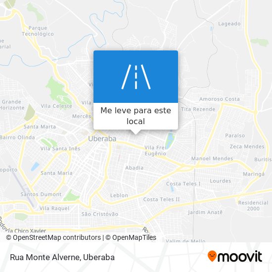 Rua Monte Alverne mapa