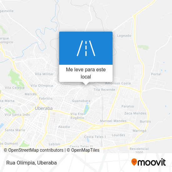 Rua Olímpia mapa
