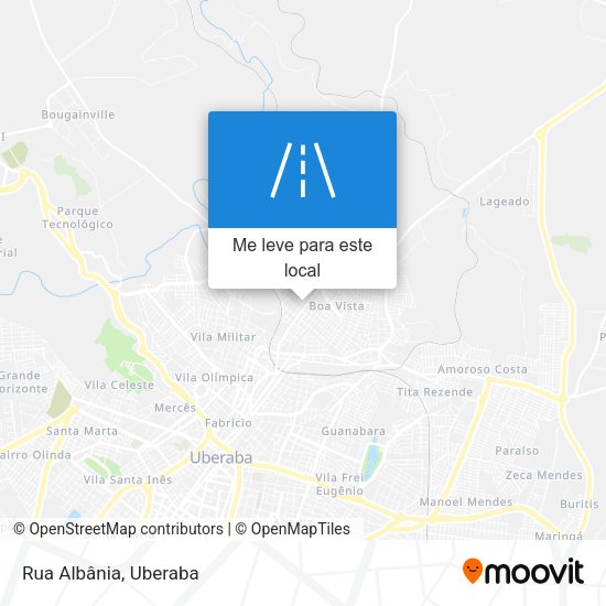 Rua Albânia mapa