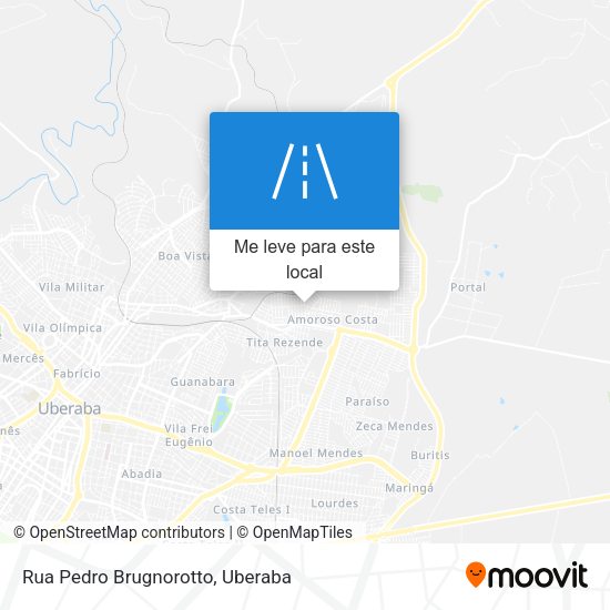 Rua Pedro Brugnorotto mapa