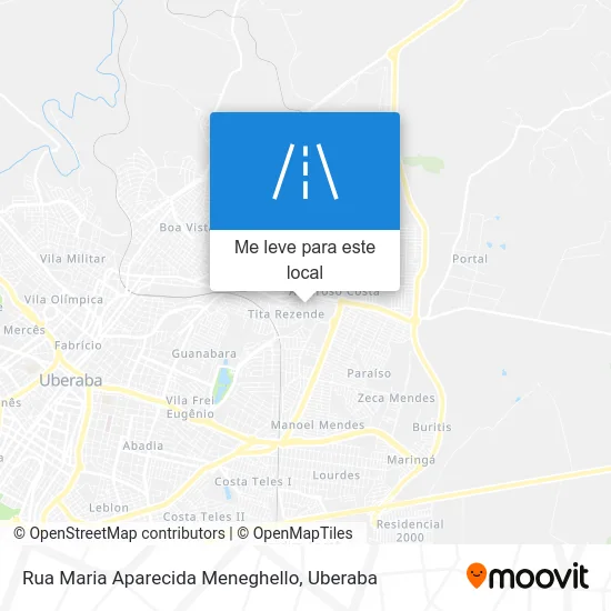 Rua Maria Aparecida Meneghello mapa