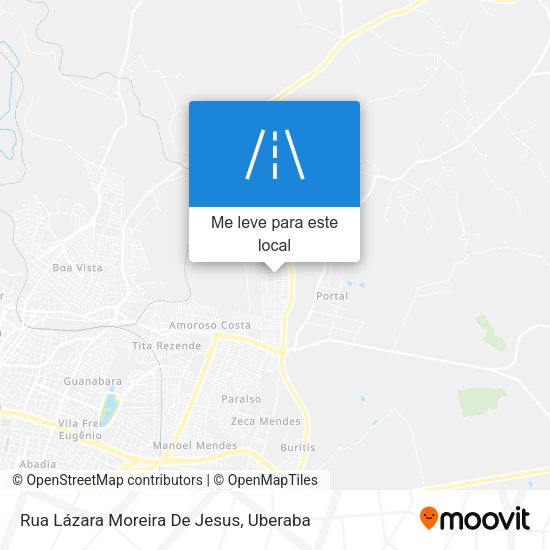 Rua Lázara Moreira De Jesus mapa