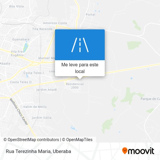 Rua Terezinha Maria mapa