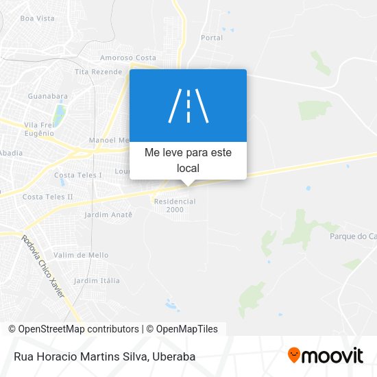 Rua Horacio Martins Silva mapa