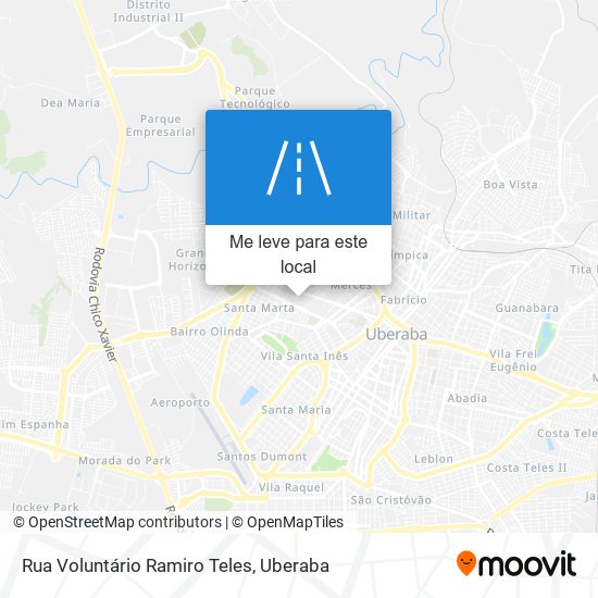 Rua Voluntário Ramiro Teles mapa