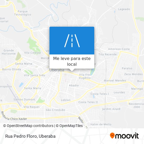 Rua Pedro Floro mapa